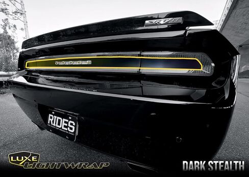 طقم صبغة ضوء خلفي من Luxe Auto Concepts لأضواء دودج تشالنجر الخلفية لعام 2008-14 - شبح الدخان الداكن | تراكبات الفينيل المقطوعة بدقة | طبقة LightWrap للتطبيق الجاف الملون in Kuwait