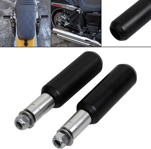 6" Rear Upper Crash Guard Bar Shock Mount Frame Slider Crash Bar Harley Dyna Models Fat Bob Street Bob Low Rider FXDL 2006-2017, Black in Saudi Arabia
