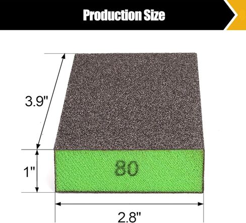 10 عبوات من مكعبات الصنفرة الفردية، إسفنجة صنفرة قابلة للغسل وإعادة الاستخدام 80/100/120/180/220 كتلة من ورق الصنفرة للخشب والجدران المعدنية من ورق الرمل in Kuwait