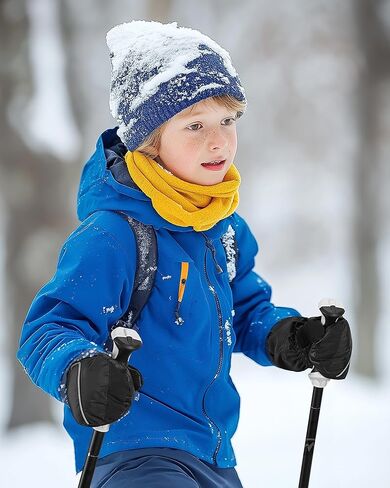 قفازات تزلج للأطفال من OutdoorMaster، قفازات تزلج حرارية مقاومة للماء للشتاء للأولاد والبنات، التزلج، التزلج على الجليد، الرياضات الشتوية in Saudi Arabia