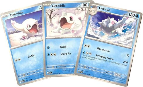 Cetitan 060/198 - Scarlet & Violet - Pokemon Evolution 3 Card Lot - Cetoddle x2 in Saudi Arabia