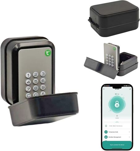 Smart Key Lock Box for Outdoor, Waterproof Key Safe with Code, APP Bluetooth Control Lockbox in Saudi Arabia