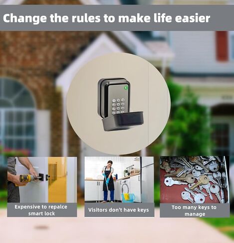 Smart Key Lock Box for Outdoor, Waterproof Key Safe with Code, APP Bluetooth Control Lockbox in Saudi Arabia