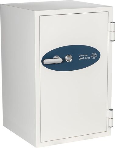 وسائط آمنة مقاومة للحريق من Datacare - 0.26 قدم مكعب - فئة 125 مقاومة للحريق لمدة ساعة واحدة - تحمي DLT وLTO ومحركات الأقراص الصلبة والأقراص المضغوطة والوسائط المغناطيسية - قفل المفتاح - تم اختبار التأثير - موديل 2001 in Kuwait