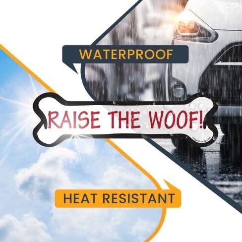 ملصق مغناطيسي Magnet Me Up You Had Me at Woof Pawprint، مغناطيس سيارات شديد التحمل مقاس 5 بوصات لسيارة شاحنة الدفع الرباعي in Saudi Arabia