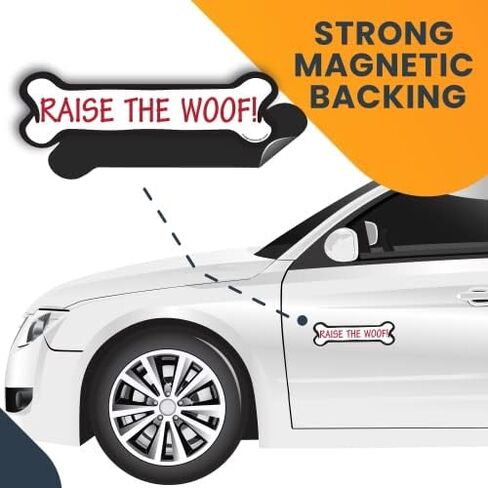 ملصق مغناطيسي Magnet Me Up You Had Me at Woof Pawprint، مغناطيس سيارات شديد التحمل مقاس 5 بوصات لسيارة شاحنة الدفع الرباعي in Saudi Arabia