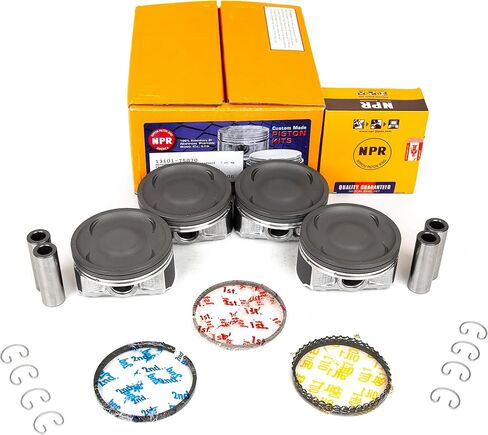 MA-9761317187-0 Pistons with Rings Compatible With/For 04-12 Subaru Impreza WRX STi Turbo 2.5L DOHC EJ257 in Saudi Arabia