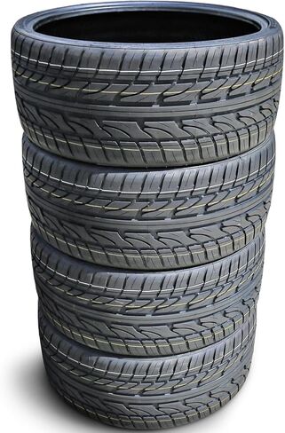 Set of 4 (FOUR) Haida Racing HD921 Summer Passenger Car High Performance Radial Tires-295/25R22 295/25ZR22 295/25/22 295/25-22 97W Load Range XL 4-Ply BSW Black Side Wall UTQG 420AA in Saudi Arabia