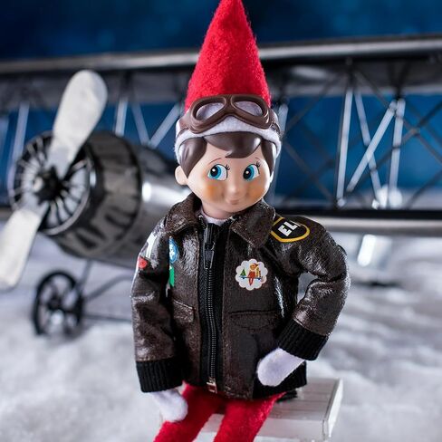 The Elf on the Shelf Bundle: Flurry Flight Jacket and SEAP Peppermint Plane Ride (Elf Clothing and Accessories Set) in Saudi Arabia