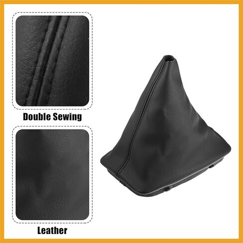 Car Shift Boot Cover Gear Shift Knob Handbrake Gaiter Boot PU Leather for Mercedes-Benz C-Class W204 2008-2013 Replacement in Saudi Arabia
