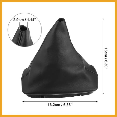 Car Shift Boot Cover Gear Shift Knob Handbrake Gaiter Boot PU Leather for Mercedes-Benz C-Class W204 2008-2013 Replacement in Saudi Arabia