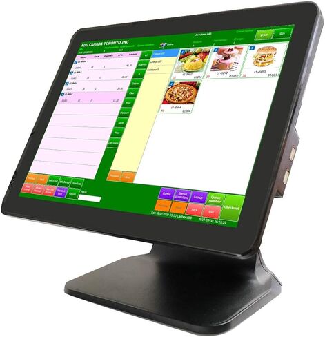نظام ASSUR POS، تسجيل أمين الصندوق مع شاشة تعمل باللمس 15 بوصة، وحدة المعالجة المركزية J6412، ذاكرة الوصول العشوائي 4 جيجابايت، 64 جيجا SSD، Windows Pro. 10، وحدة WiFi للبيع بالتجزئة والمطاعم (لا يتم تضمين برنامج POS) in Saudi Arabia