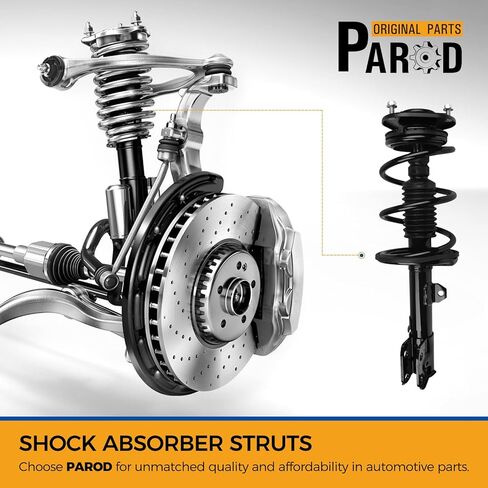 PAROD 472598 472597 Front shock absorber Struts fit for 2009-2013 Toyota Corolla, Matrix w/Coil Spring Assembly,Passenger&Drive Side in Saudi Arabia