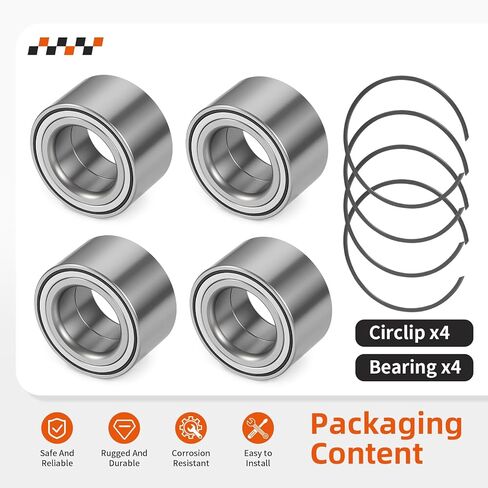 For Can-Am Maverick X3 Max Turbo R RR 2017-2023 4Pcs Front Rear Heavy Duty Wheel Bearing W/Circlip 293350109 in Saudi Arabia