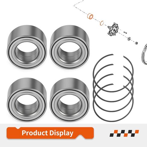 For Can-Am Maverick X3 Max Turbo R RR 2017-2023 4Pcs Front Rear Heavy Duty Wheel Bearing W/Circlip 293350109 in Saudi Arabia