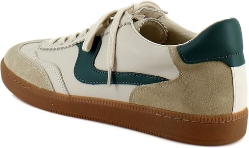 Dolce Vita Women's NOTICE Sneaker, WHITE/GREEN LEATHER, 9.5 in Saudi Arabia