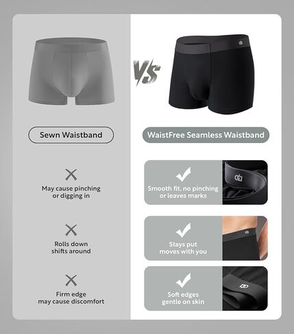 DAVID ARCHY Seamless Underwear for Men Micro Modal Support Pouch Soft Breathable Men's Trunks Underwear for 4 Pack in Kuwait