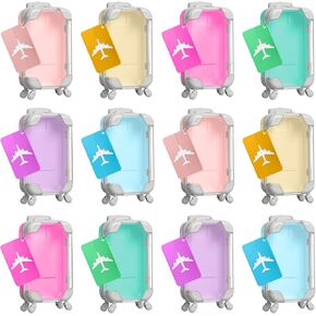 Teecyhooo 40 Pcs Mini Suitcase Party Favor Boxes with Luggage Tags, Clear Mini Luggage Gift Boxes for Candy Eyelash Wedding Travel Birthdays Bachelorette (6.5 x 2.8 x 1.4 Inch,Pink) in Kuwait