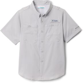 Columbia Boys' Big Tamiami Short Sleeve Shirt, Bright Nectar, Large in Kuwait