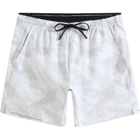 maamgic Mens Running Shorts Workout 6" Marathon Lightweight Quick Dry Gym Shorts with Zip Pocket in Kuwait