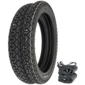 مجموعة إطارات Dunlop Vintage K70 - متوافقة مع Yamaha XS650 - أنابيب الإطارات وشرائط الحواف in Kuwait
