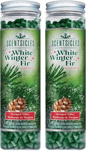 عطر Scentsicles عديم اللهب، رائحة التنوب الشتوي الأبيض، أشرطة ورقية قابلة لإعادة التدوير مملوءة بالعطر، علبة زخرفية (عبوة واحدة) in Kuwait