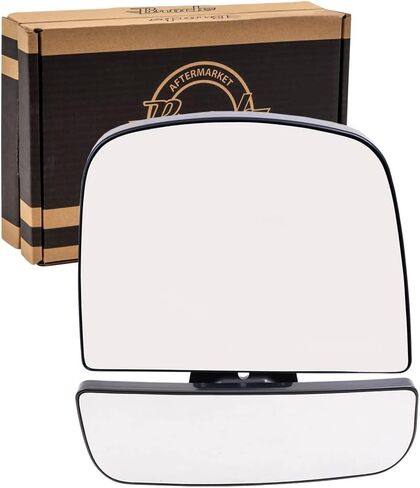 Brock Aftermarket Replacement Passenger Right Upper and Lower Mirror Glass and Base Without Heat Set Compatible With 2008-2022 Chevy Express in Saudi Arabia