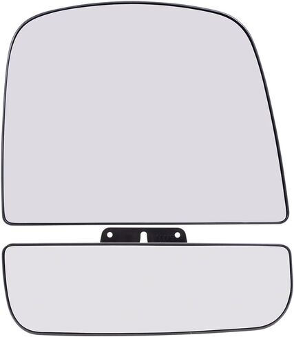 Brock Aftermarket Replacement Passenger Right Upper and Lower Mirror Glass and Base Without Heat Set Compatible With 2008-2022 Chevy Express in Saudi Arabia