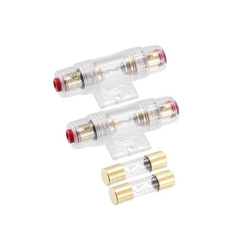 Motoforti 2 قطعة 30A مضمنة AGU فيوز حامل يناسب 4 8 10 قياس الأسلاك مع 2 قطعة 30Amp الصمامات لمضخم الصوت للسيارة طويلة الأمد in Saudi Arabia