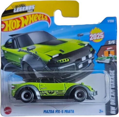 العجلات الساخنة - مازدا MX-5 مياتا - HW Dream Garage 2/5 - HYX57 - بطاقة قصيرة - جولة الأساطير - Mattel 2025-1:64 in Saudi Arabia