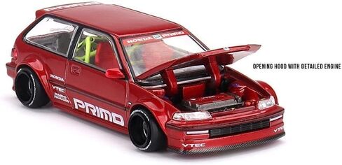 Honda Civic (EF) Kaido Works V2 by Mini GT in Red 156 Diecast 1:64 in Saudi Arabia