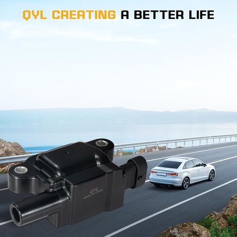 QYL Set of 8 Square Ignition Coil Pack Compatible with Chevrolet GMC Cadillac Camaro Corvette Express Impala CTS Rainier Avalanche Silverado Suburban Savana V8 Replacement for UF413 12611424 12570616 in Saudi Arabia