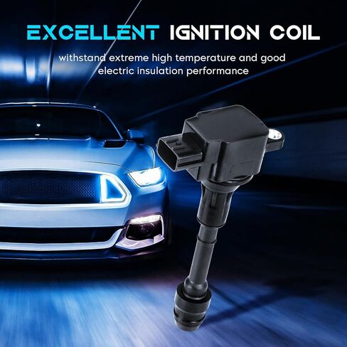 Set of 4 Ignition Coil Pack Compatible with 2002-2006 Altima 2.5L, 2002-2008 Sentra 2.5L, 2002-2013 X-Trail 2.5L Replace UF350 C1398 224488H315 in Saudi Arabia