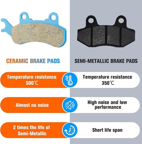 Youxmoto Ceramic Brake Pads Fit for CAN-AM Maverick Trail 800 1000 1000R X3, Front and Rear Brake Pads for Maverick Turbo/Traxter HD8 T HD5 HD10 Max, for Defender 500cc - 2017-2021, 2 sets in Saudi Arabia
