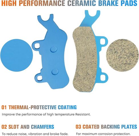 Youxmoto Ceramic Brake Pads Fit for CAN-AM Maverick Trail 800 1000 1000R X3, Front and Rear Brake Pads for Maverick Turbo/Traxter HD8 T HD5 HD10 Max, for Defender 500cc - 2017-2021, 2 sets in Saudi Arabia