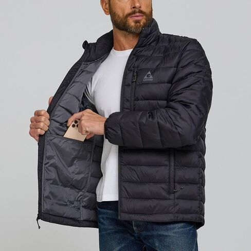 Gerry Packable Puffer Jacket Men, Warm Lightweight Winter Jackets for Men in Kuwait