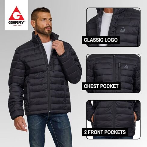 Gerry Packable Puffer Jacket Men, Warm Lightweight Winter Jackets for Men in Kuwait