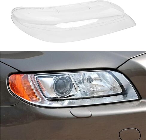 Car Front Headlamp Cover Transparent Lampshade Headlight Cover Shell Mask Lens Compatible For Volvo S80 S80L 2008-2015 in Saudi Arabia