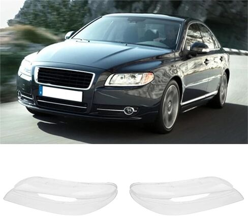 Car Front Headlamp Cover Transparent Lampshade Headlight Cover Shell Mask Lens Compatible For Volvo S80 S80L 2008-2015 in Saudi Arabia