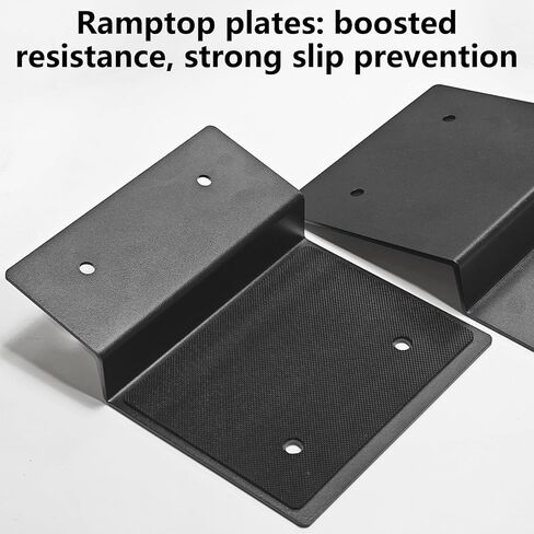 Steel Shed Ramp Top Kit, 2"× 8" Heavy Duty Loading Ramp Ends for Lawn Mower, Car, Trucks, Trailer, Driveway, Shed in Kuwait
