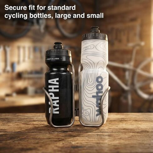 Titanium Water Bottle Cage for Bikes by LITHE GOODS, Ti screws included (Lighter Weight) in Saudi Arabia