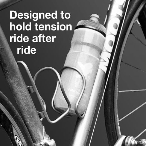 Titanium Water Bottle Cage for Bikes by LITHE GOODS, Ti screws included (Lighter Weight) in Saudi Arabia