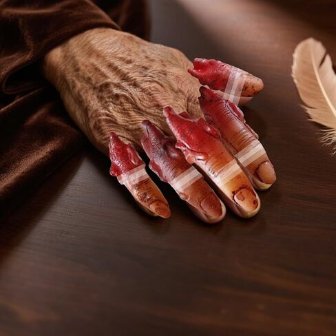 5 قطع من أصابع الهالوين المقطوعة - أجزاء جسم مكسورة وهمية واقعية لديكور المنزل المسكون، ومستلزمات حفلات مصاصي الدماء الزومبي وهدايا مضحكة in Saudi Arabia