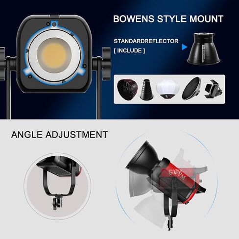 ضوء فيديو LED ثنائي اللون، إضاءة تصوير فوتوغرافي GVM 200 وات مع حامل بوينز، إضاءة LED مستمرة قابلة للتعتيم 3200K-5600K، CRI97+، نظام التحكم في التطبيق، يوتيوب، مجموعة إضاءة استوديو بورتريه مع صندوق إضاءة in Saudi Arabia