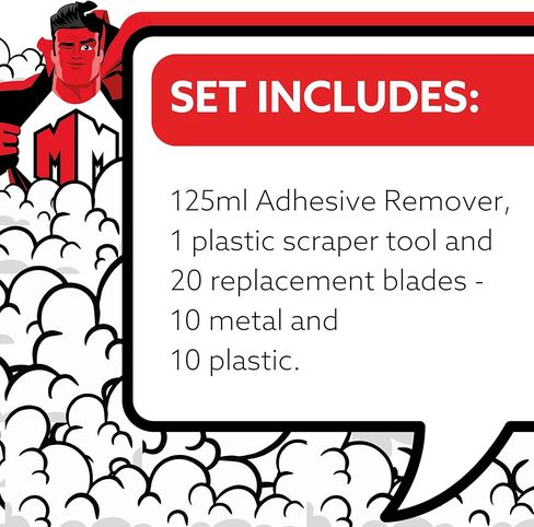 Mighty Melt Adhesive Remover - For Sticky and Gooey Messes – Removes Glue, Stickers, Labels, Tape, Decals Crayons, Wax, Tar & More – Safe for Surfaces – Fresh Citrus Scent (125ml / 4.2oz) in Saudi Arabia