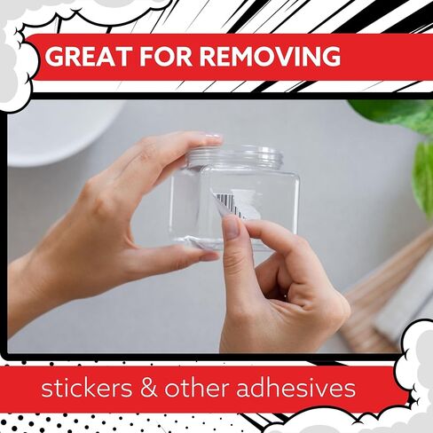 Mighty Melt Adhesive Remover - For Sticky and Gooey Messes – Removes Glue, Stickers, Labels, Tape, Decals Crayons, Wax, Tar & More – Safe for Surfaces – Fresh Citrus Scent (125ml / 4.2oz) in Saudi Arabia
