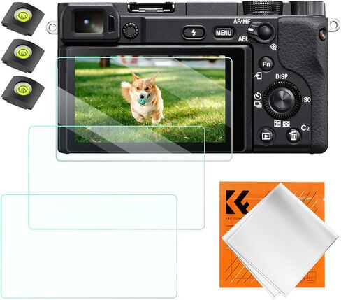 K&F Concept [3pcs Screen Protector for Sony ZV-E1/A7 IV/A6700/A7CII Camera & Hot Shoe Cover, Ultra Clear Tempered Glass Screen Protector, Anti Scratch Bubble Free Ultra Resistant in Saudi Arabia