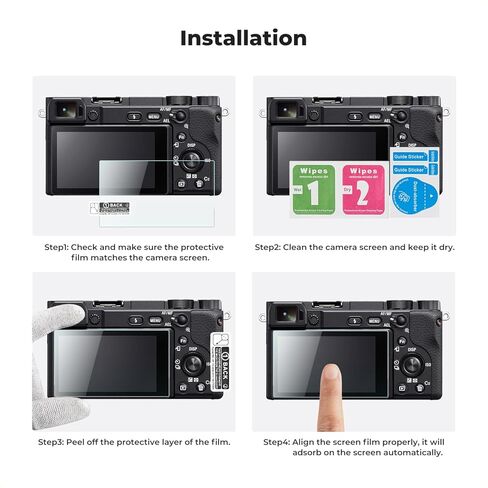 K&F Concept [3pcs Screen Protector for Sony ZV-E1/A7 IV/A6700/A7CII Camera & Hot Shoe Cover, Ultra Clear Tempered Glass Screen Protector, Anti Scratch Bubble Free Ultra Resistant in Saudi Arabia