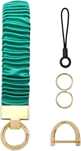 Wrist Lanyard for Key Chain Wristlet Keychain for Car Keys Phone,Strechy Scunchie Key Lanyard Wrist Strap Bracelet in Kuwait