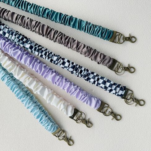 2-Pcs Stretchy Scrunchie Lanyard for Keys, Id Card Holder, Wallet - Aesthetic Long Lanyard in Saudi Arabia